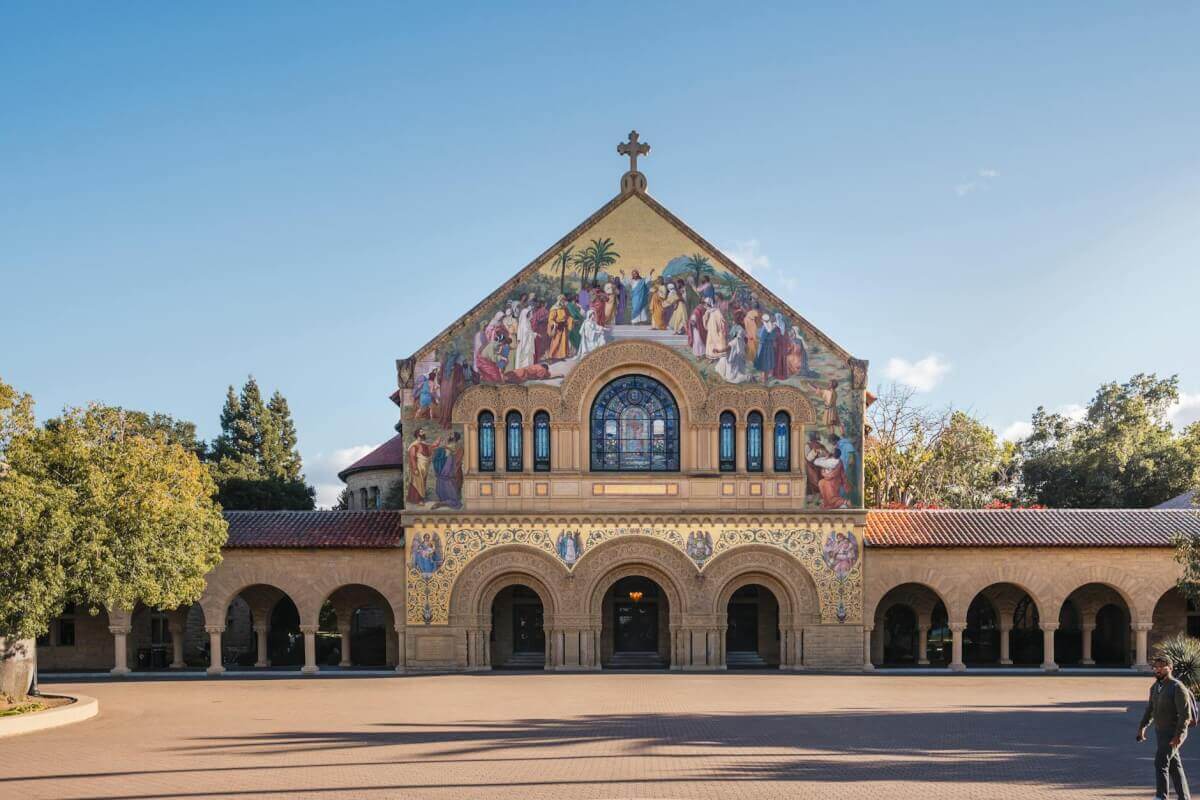 Stanford University campus and Quad area