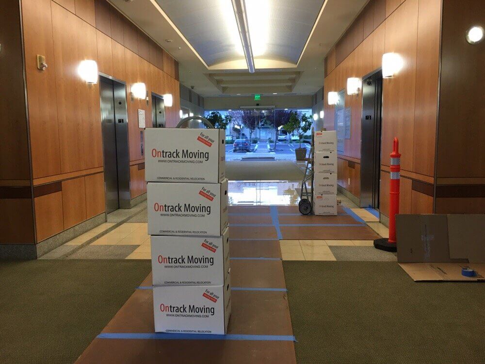 Ontrack Moving floor protection and elevator staging during a high-rise office relocation