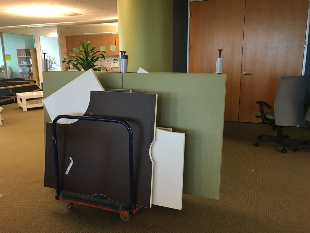 Ontrack Moving panel cart for cubicle relocation