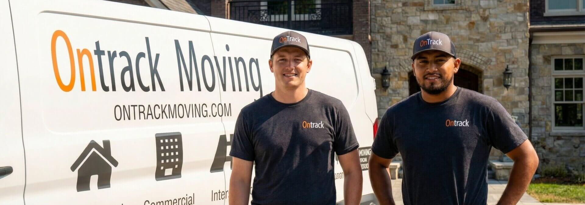 Bay Area moving crew wrapping and preparing furniture for transport